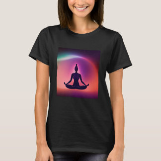 T-shirt Yoga Girl Female Sun Salutation Meditation Chakra 