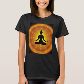 T-shirt Yoga Girl Female Sun Salutation Meditation Chakra