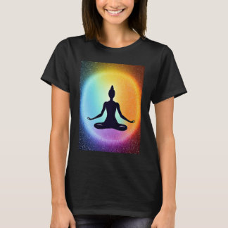 T-shirt Yoga Girl Female Sun Salutation Meditation Chakra 