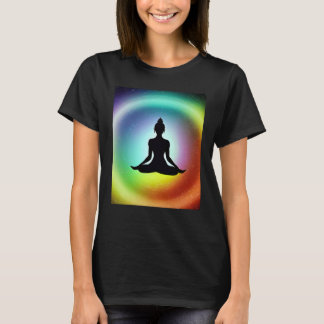T-shirt Yoga Girl Female Sun Salutation Meditation Chakra