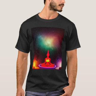T-shirt Yoga Girl Female Sun Salutation Meditation Chakra