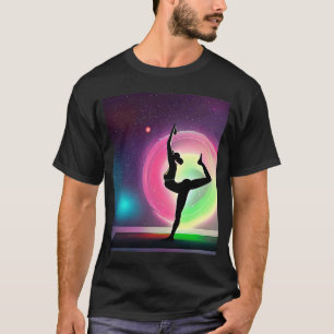 T-shirt Yoga Girl Femme Sun Salutation Méditation Chakra