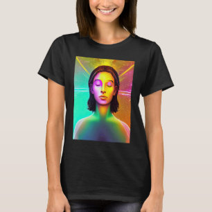 T-shirt Yoga Girl Femme Sun Salutation Méditation Chakra