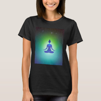 T-shirt Yoga Girl Femme Sun Salutation Méditation Chakra