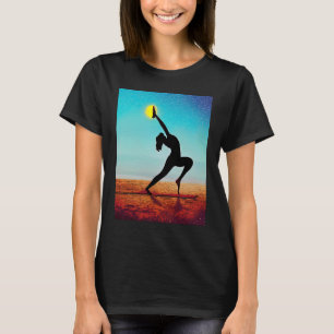 T-shirt Yoga Girl Femme Sun Salutation Méditation Chakra