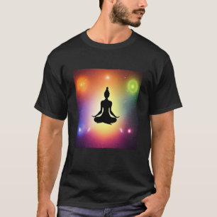 T-shirt Yoga Girl Femme Sun Salutation Méditation Chakra