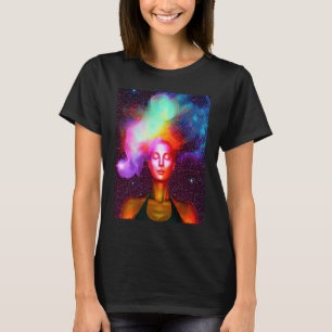 T-shirt Yoga Girl Femme Sun Salutation Méditation Chakra