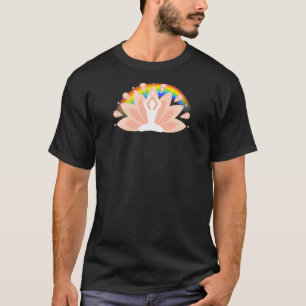 T-shirt Yoga Lotus Vert Femmes 6