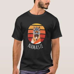 T-shirt Yoga Namaste Berger Allemand Pour La Méditation