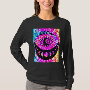 T-shirt Yoga Namaste Lune Tie Dyé Bouddha Oeil
