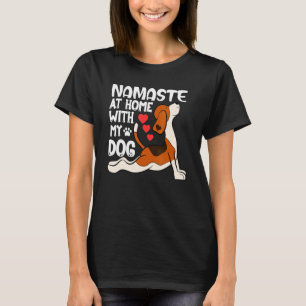T-shirt Yoga Namaste Maison avec mon chien