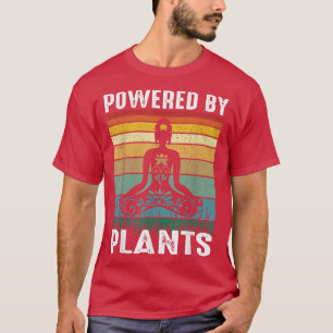 T-shirt Yoga Namaste Powered by Plante végétarien végétari