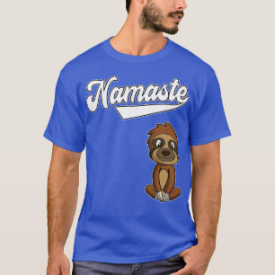 T-shirt Yoga Namaste Sloth Méditez une vie saine
