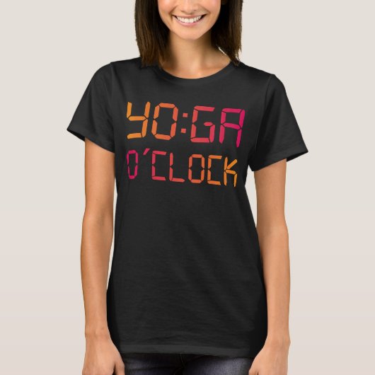 T-shirt YOGA O'Clock Funny Yoga (Devant)