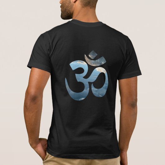 T-shirt Yoga Om Mantra Mens Bella Canvas Back Imprimer (Dos)