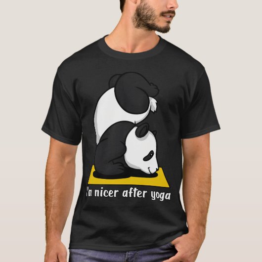 T-shirt Yoga Ours Panda (Devant)