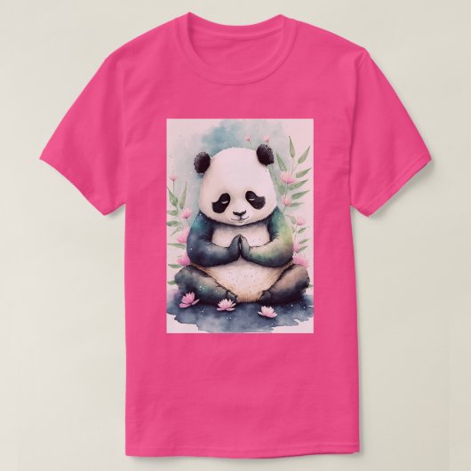 T-shirt Yoga Panda 1 (Design devant)