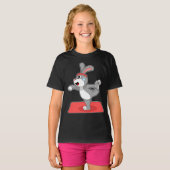 T-shirt Yoga Rabbit Fitness Gymnastique (Devant entier)