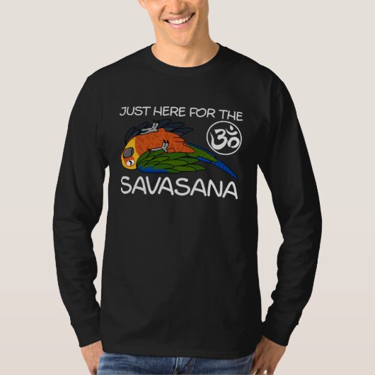 T-shirt Yoga Savasana Parrot Jenday Conure (Devant)
