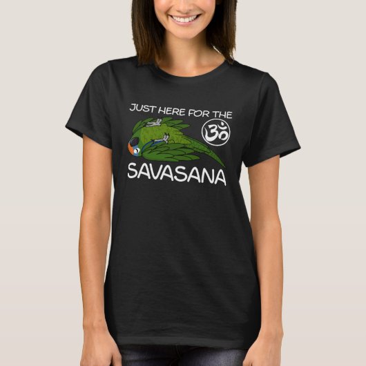 T-shirt Yoga Savasana Parrot Peach fronted Conure (Devant)