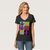 T-shirt Yoga Sloth Pop Art Imprimer (Devant entier)