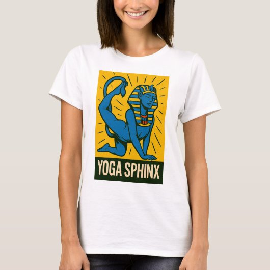T-shirt Yoga Sphinx - Art Pop Classique (Devant)