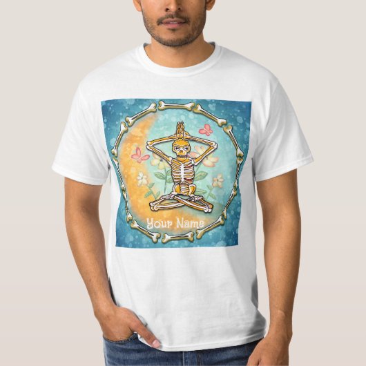 T-shirt Yoga Squelette (Devant)