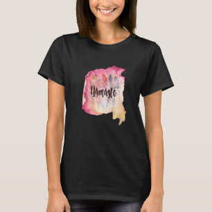 T-shirt Yoga Style amérindien Namaste Feather Yoga