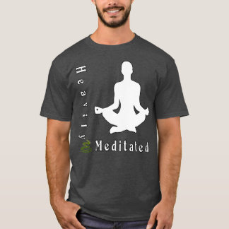 T-shirt Yoga super fortement médité jaune