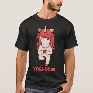 T-shirt Yoga Unicorn Yogi Corn Fitness Yoga Enseignant