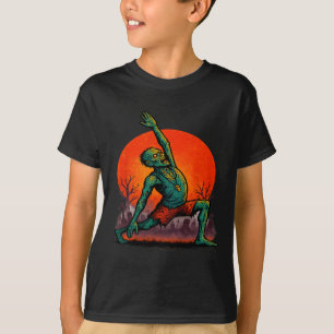 T-shirt Yoga Zombie Étirement Mort Pose Clair de Lune Épo