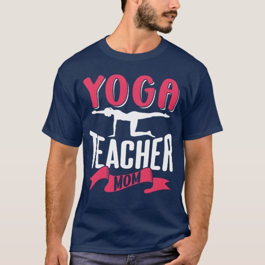 T-shirt Yogaeacher Maman Maman Hobby Hobby Cadeau maman (Devant)
