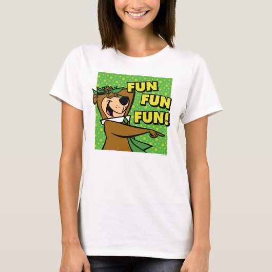 T-shirt Yogi Bear Fun Amusant (Devant)