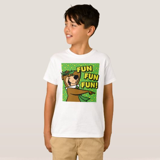 T-shirt Yogi Bear Fun Amusant (Devant entier)