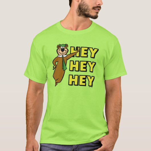 T-shirt Yogi Bear Hey Hey Hey (Devant)