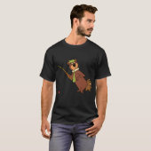 T-shirt Yogi Bear pêche (Devant entier)