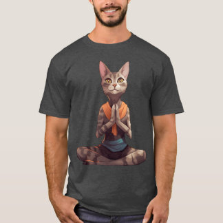 T-shirt Yogi cat rétro