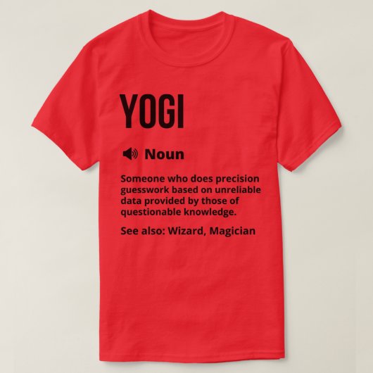 T-shirt Yogi Funny Définition Namaste Dit Drôle (Design devant)