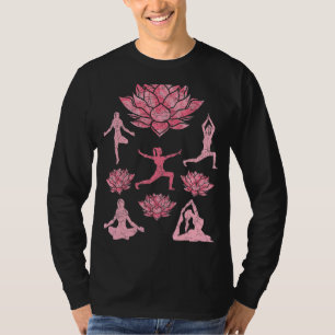 T-shirt Yogi Méditation Spirituelle Lotus Fleur Fleurit Yo