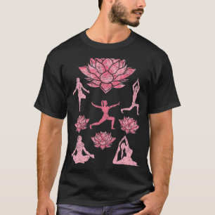 T-shirt Yogi Méditation Spirituelle Lotus Fleur Fleurit Yo