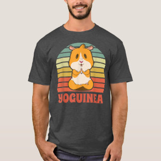 T-shirt Yoguinea Cute Guinée Pig Rodent Pet Yoga Méditerra