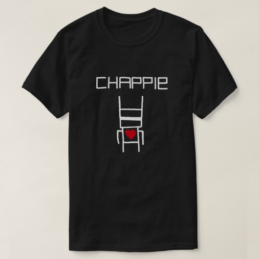 T-shirt Yolandi's Chappie Shirt White Version Premium (Design devant)