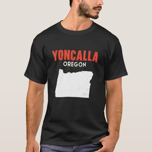 T-shirt Yoncalla Oregon USA State America Travel Oregonian (Devant)