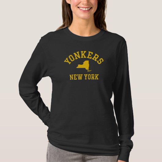 T-shirt Yonkers Ny Athlétisme Avec État 6 (Devant)