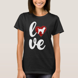 T-shirt Yorkie Amoureux des chiens Buffalo Plaid Love York