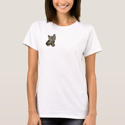 T-shirt Yorkie Camo (Devant)