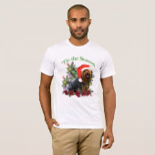 T-shirt Yorkie 'C'est la saison (Devant entier)