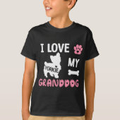 T-shirt Yorkie Chien Grandma Cadeaux J'Aime Mon Grand-Chie (Devant)