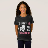 T-Shirt Yorkie Chien Grandma Cadeaux J'Aime Mon Grand-Chie (Devant entier)