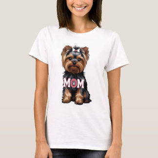 T-Shirt Yorkie Moeder